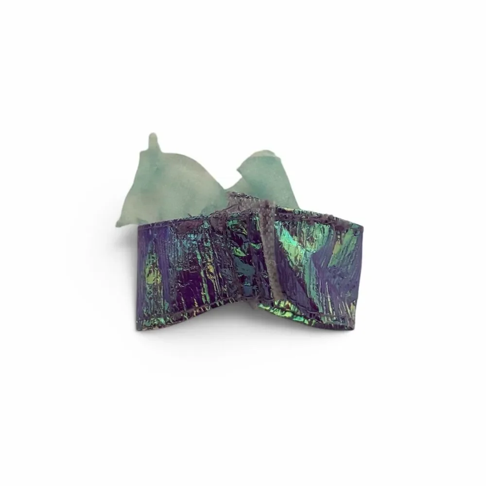 Barbie Mermaid Fantasy Iridescent Shiny Blue Purple Green Bikini Top for Doll